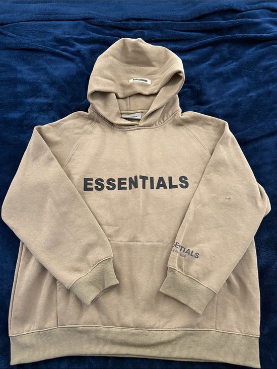 Essentials Other - ESSENTIALS Men’s Taupe Logo Pullover Hoodie